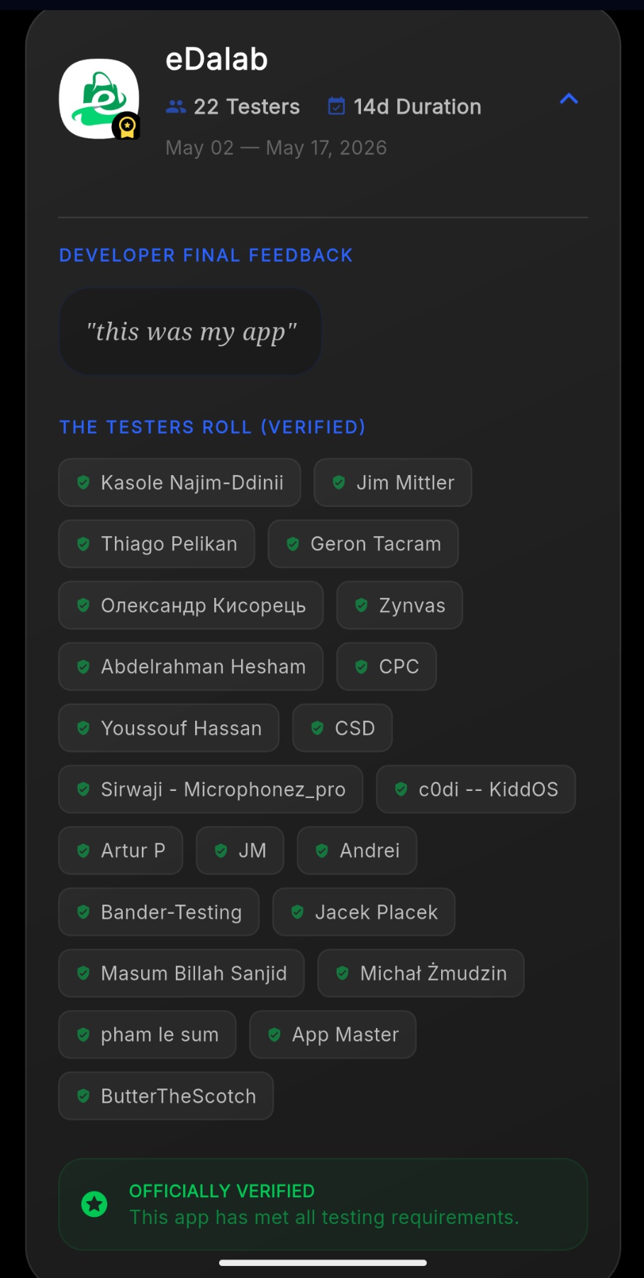 Tester Status Board